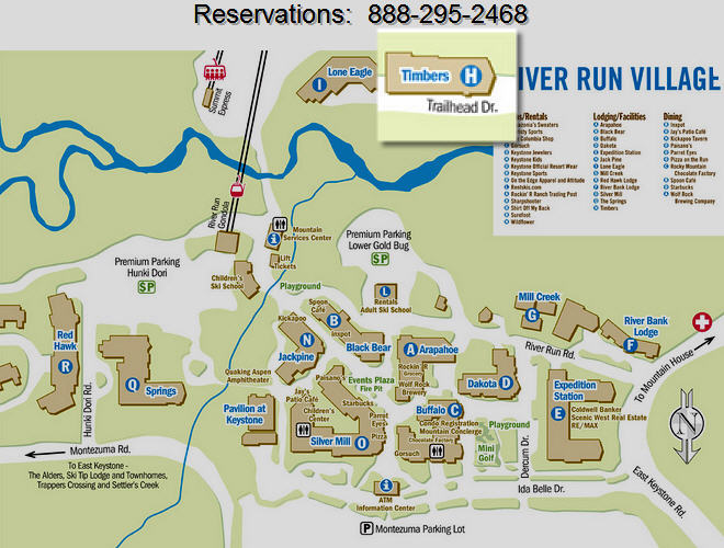 Keystone CO 3057 The Timbers Luxury Vacation Rental Condo River